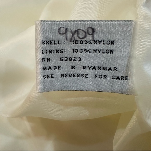 Vintage MS Cambridge Hooded Jacket Hidden Full Zip Snap Buttons Pockets Size Med - Picture 9 of 14
